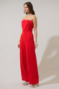 Montes Strapless Wide Leg Jumpsuit