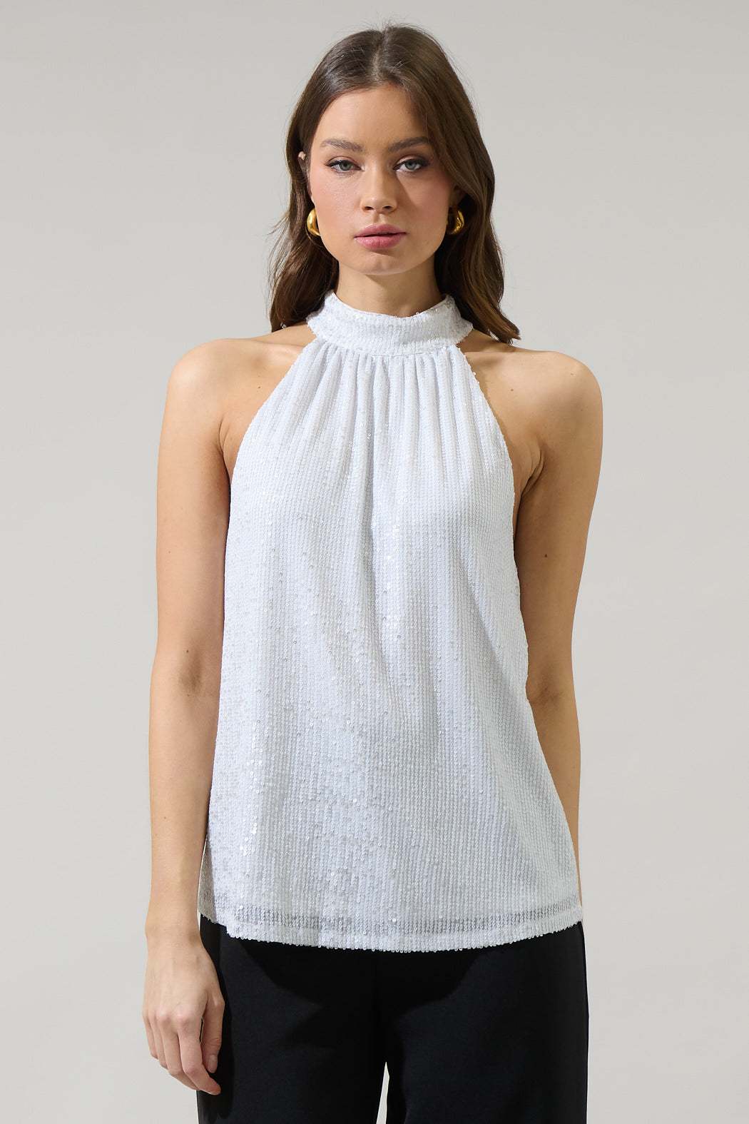 Halter Top Broad Shoulders Buy Velvery Multi-Color Halter Neck