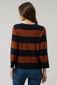 Gary Striped Long Sleeve Sweater