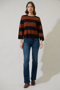 Gary Striped Long Sleeve Sweater