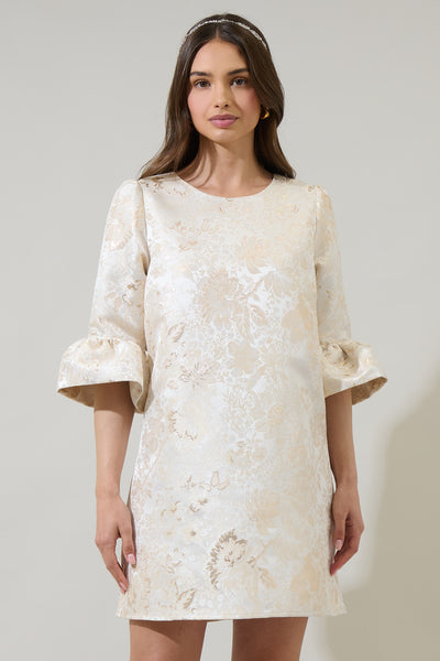 Lola Jacquard Aria Shift Mini Dress – Sugarlips
