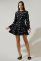 Kaline Polka Dot Yara Flare Mini Dress