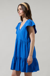 Asarya Tiered Shift Mini Dress