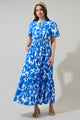 Naydine Floral Belraj Poplin Maxi Dress