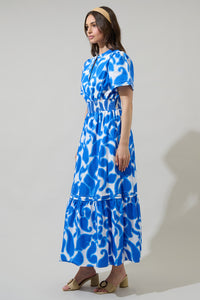 Naydine Floral Belraj Poplin Maxi Dress