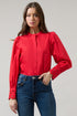 Ziana Button Down Ric Rac Trim Shirt