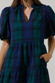 Hudson Plaid Jacey Babydoll Mini Dress