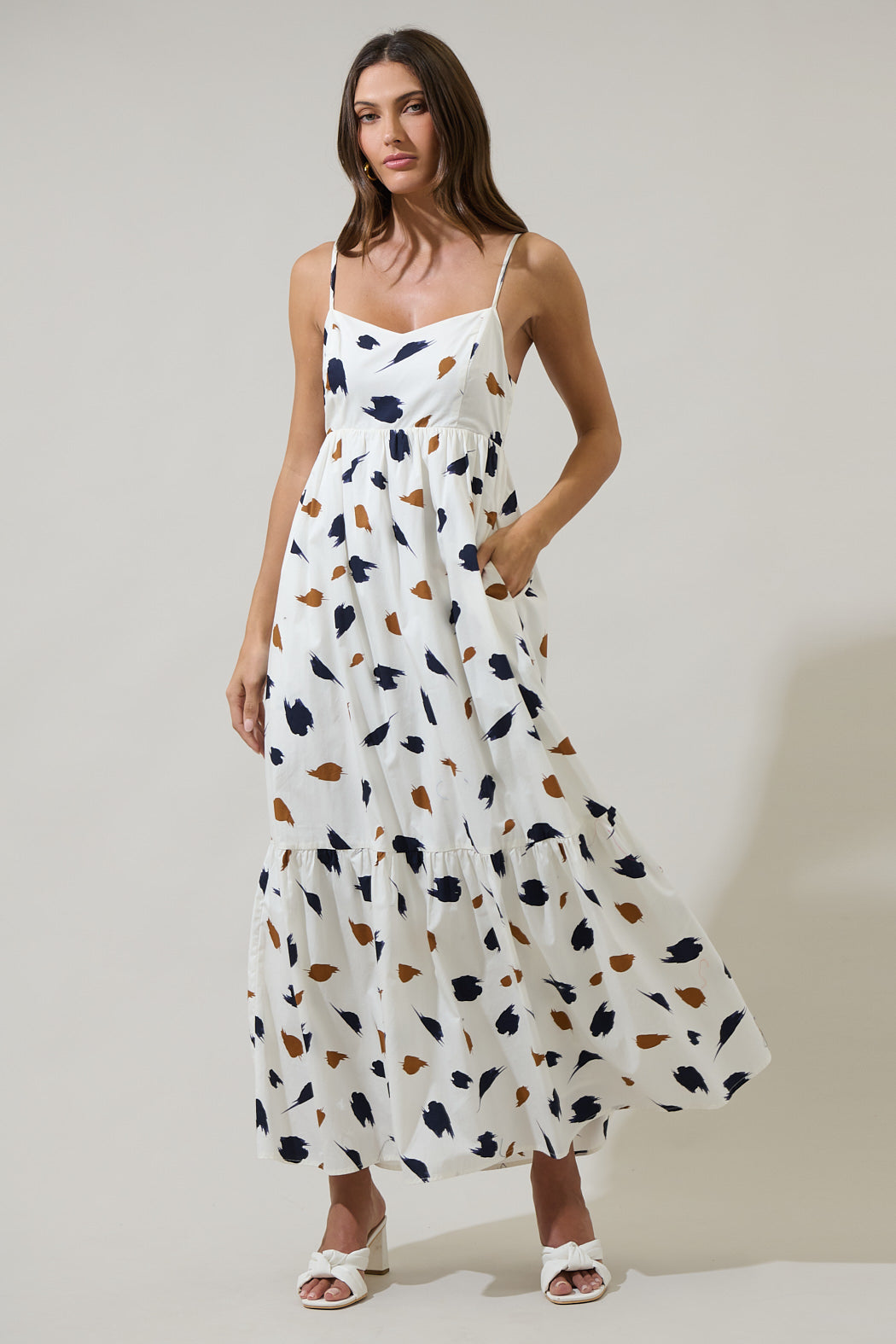 Devania Brush Cabana Flowy Maxi Dress Sugarlips Devania Brush Cabana Flowy Maxi Dress Sugarlips
