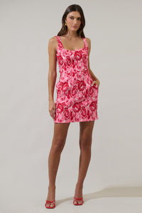 Dalina Jacquard Krissa Bow Mini Dress