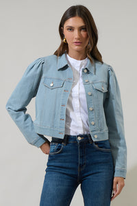 Ameya Conway Cropped Denim Jacket