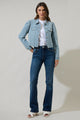 Ameya Conway Cropped Denim Jacket