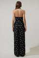 Kaline Polka Dot After Hours Halter Jumpsuit