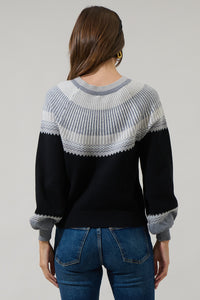 Lacey Way Round Neck Fair-Isle Sweater