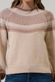 Lacey Way Round Neck Fair-Isle Sweater