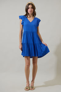 Devina Flared Tiered Mini Dress