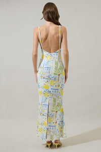 Bart Town Mizie Open Back Maxi Dress