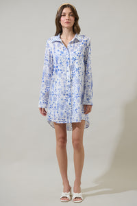 Azul Tropics Luba Oversized Shirt Mini Dress