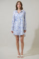 Azul Tropics Luba Oversized Shirt Mini Dress