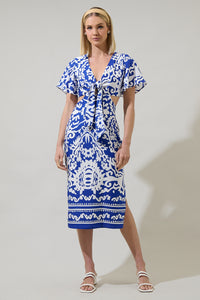 Tara Hills Joelle Front Tie Midi Dress