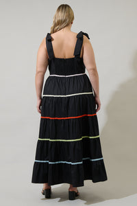 Hillary Hall Tiered Maxi Dress Curve