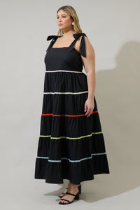 Hillary Hall Tiered Maxi Dress Curve