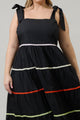 Hillary Hall Tiered Maxi Dress Curve