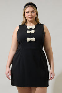 Tiffany Bow Amy Sleeveless Mini Dress Curve