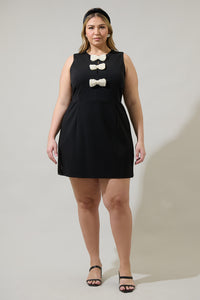 Tiffany Bow Amy Sleeveless Mini Dress Curve