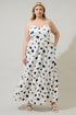 Devania Brush Cabana Flowy Maxi Dress Curve