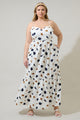 Devania Brush Cabana Flowy Maxi Dress Curve