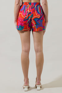 Kahlia Tropics Taliya Drawstring Shorts