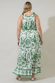 Kimana Floral Halter Neck Maxi Dress Curve