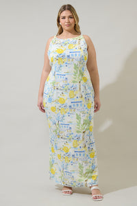 Bart Town Mizie Open Back Maxi Dress Curve