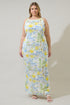 Bart Town Mizie Open Back Maxi Dress Curve