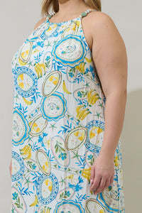 Harvest Island Brisia Halter Midi Dress Curve