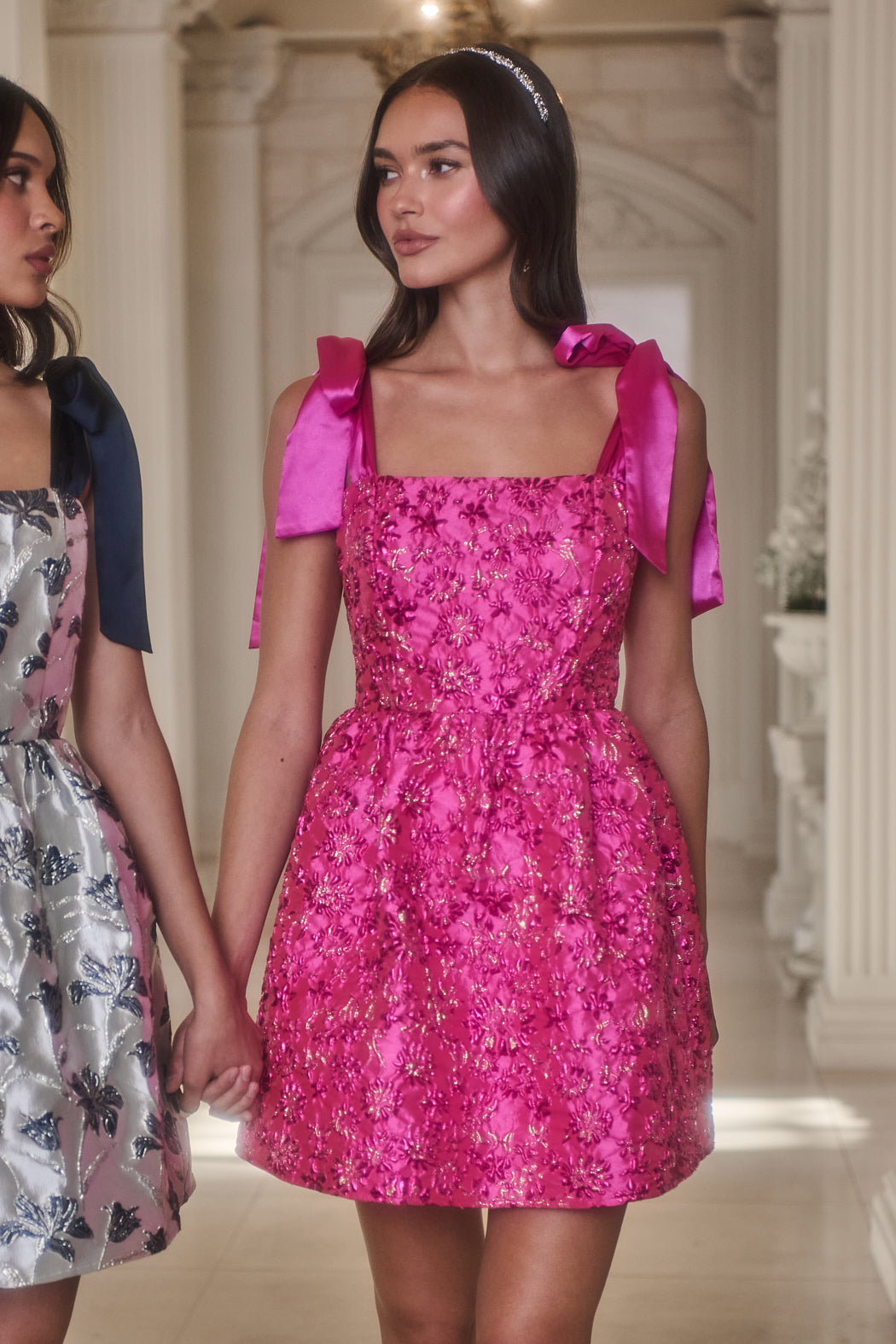 Harrington Jacquard Nidia Mini Dress FUCHSIA / XS
