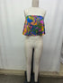 Multi Floral Wane Strapless Top
