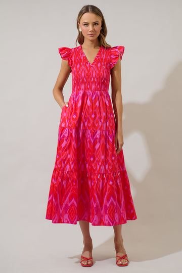 Blevin Ikat Celeste Mini Dress – Sugarlips