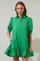 Levy Button Down Shift Dress