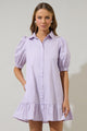 Levy Button Down Shift Dress