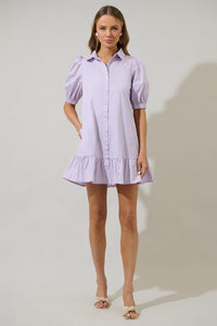 Levy Button Down Shift Dress