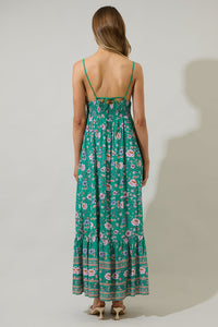 Tali Floral Valle Tie Back Maxi Dress