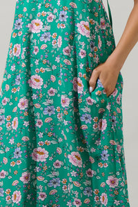 Tali Floral Valle Tie Back Maxi Dress