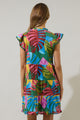 Novi Tropical Yodi Shift Mini Dress