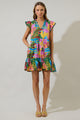 Novi Tropical Yodi Shift Mini Dress