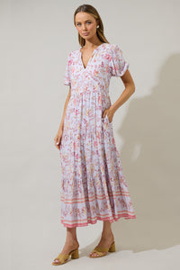 Hanson Floral Tiered Maxi Dress