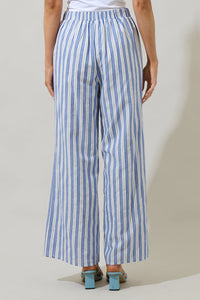 Joncy Striped Elena Wide Leg Pants