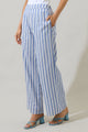 Joncy Striped Elena Wide Leg Pants