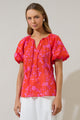 Fia Floral Overseas Balloon Sleeve Top