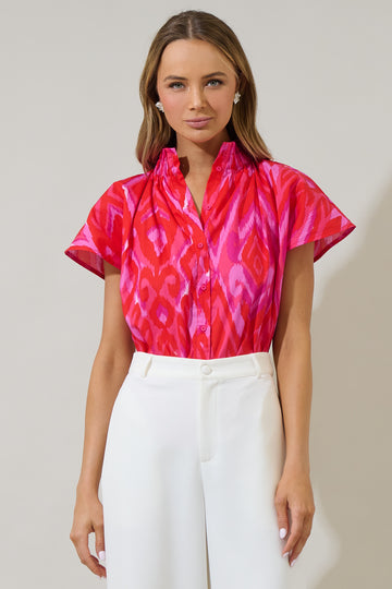 Blevin Ikat Celeste Mini Dress – Sugarlips